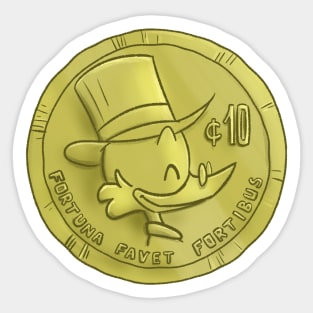 Scrooge Mcducks First Dime Sticker